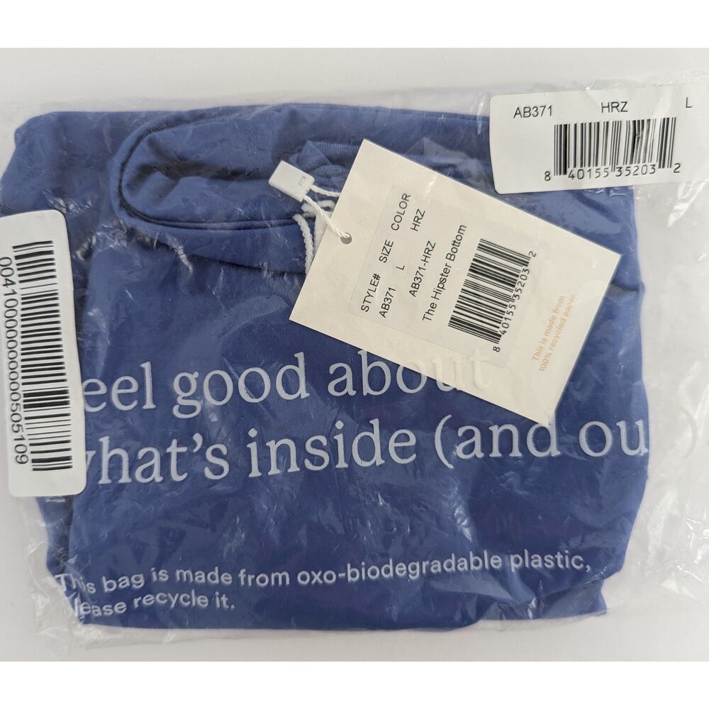 Andie Swim Blue Bikini Bottom The Hipster Size Large - Picture 4 of 6
